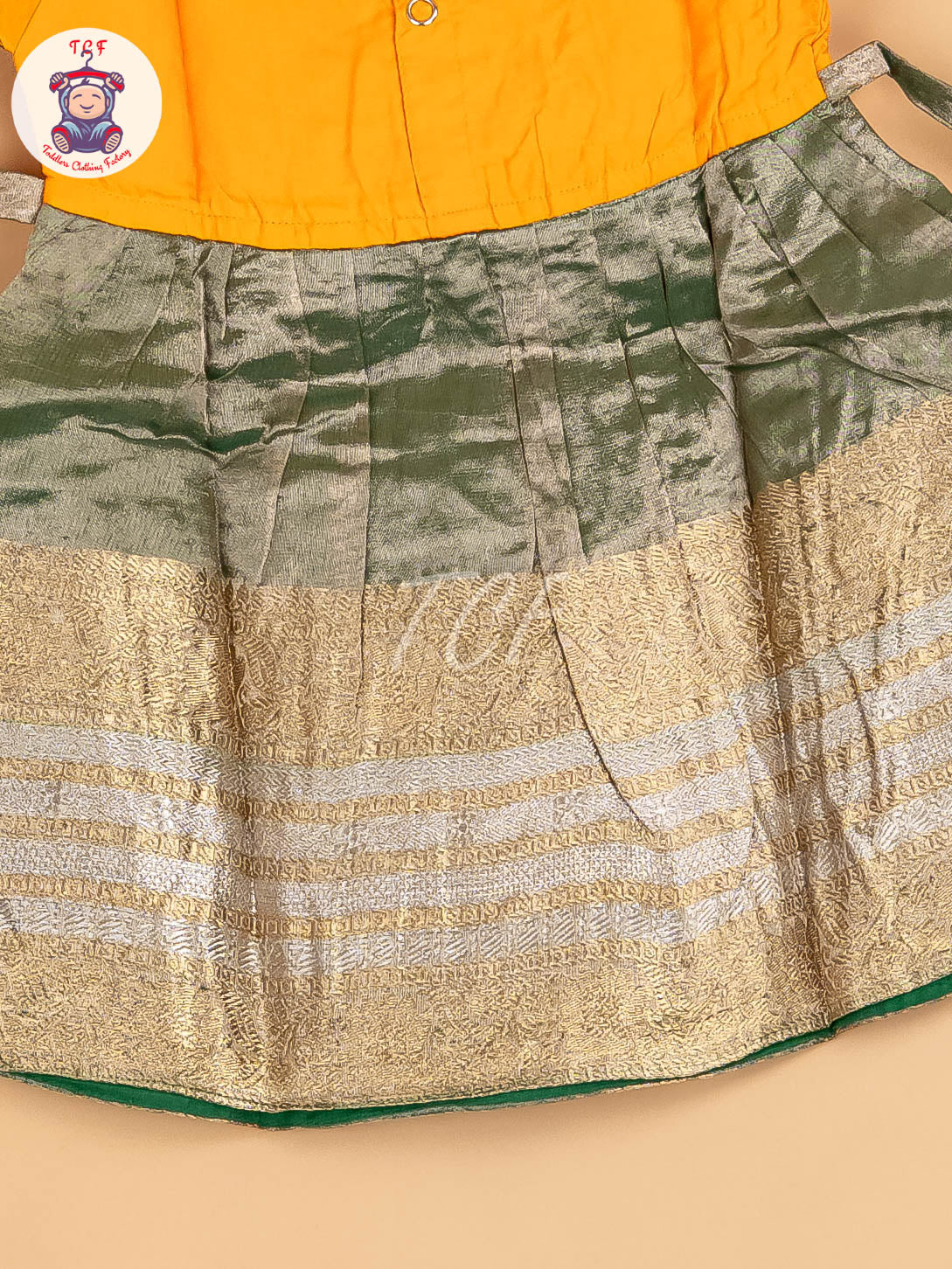 Mustard & Lite Green - Frock