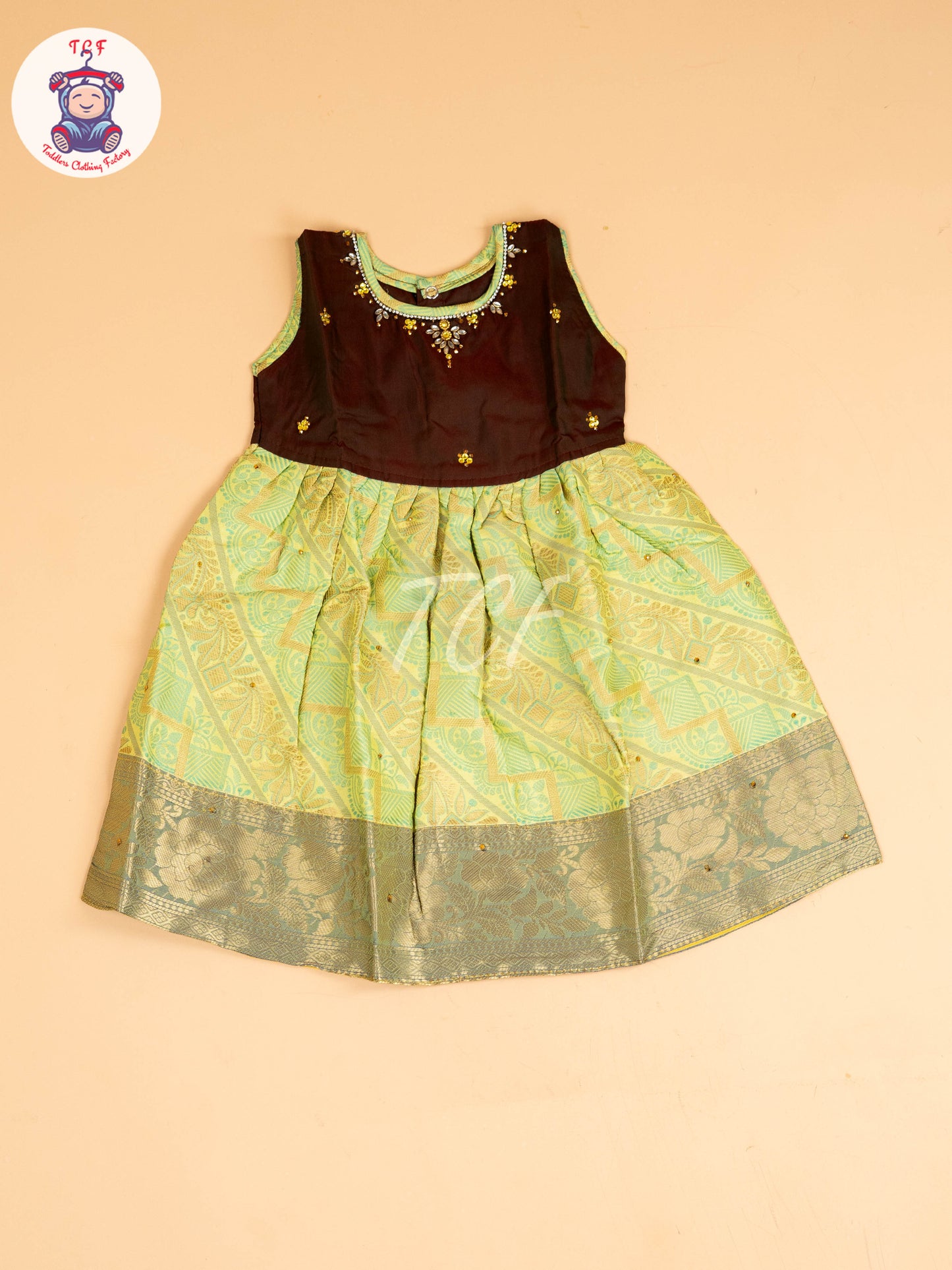 Brown & Green - Frock