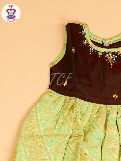 Brown & Green - Frock