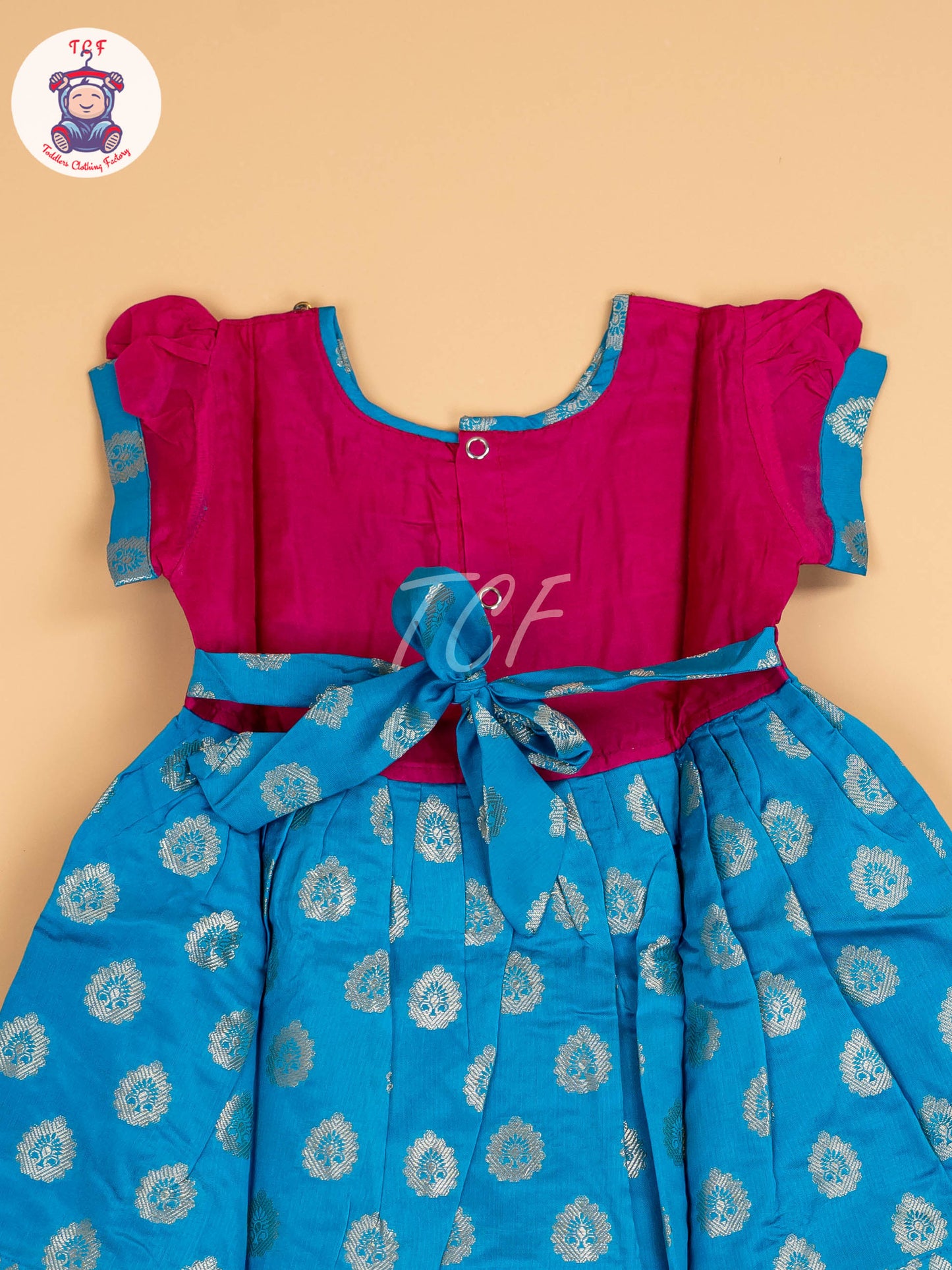 Purple & Sky Blue - Frock