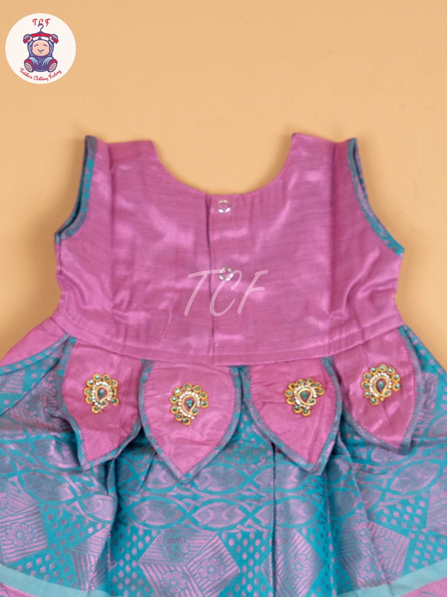 Lavender & Teal Blue - Frock