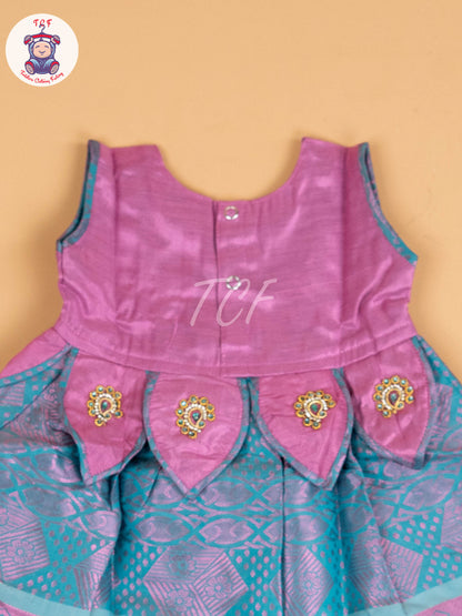Lavender & Teal Blue - Frock