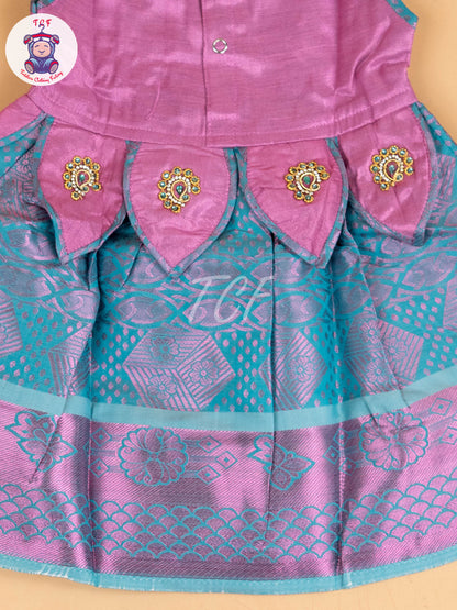 Lavender & Teal Blue - Frock