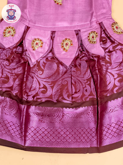 Lavender & Maroon - Frock