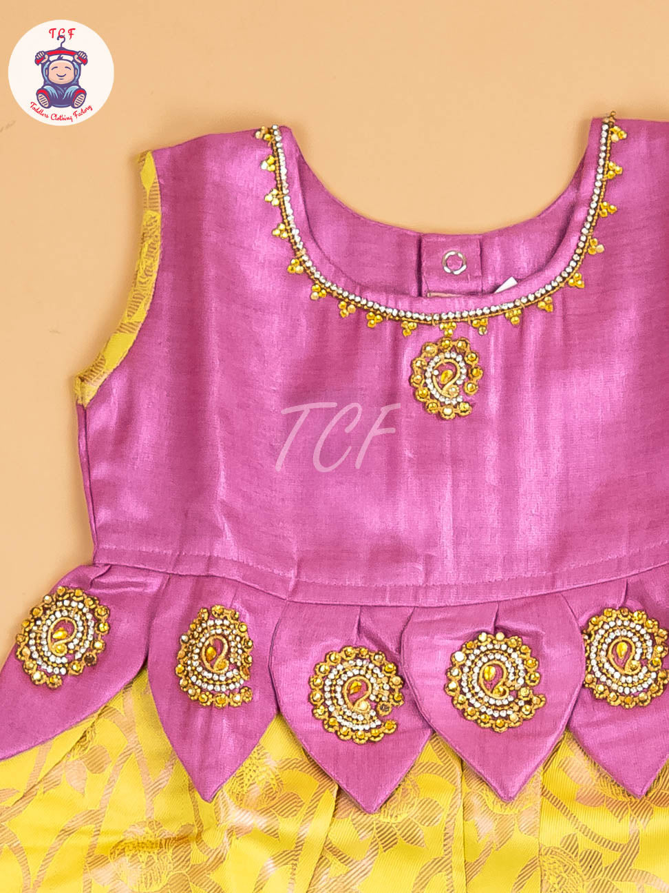 Lavender & Yellow - Frock