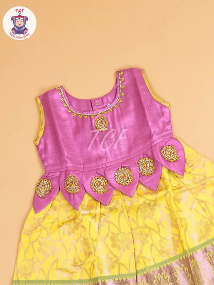 Lavender & Yellow - Frock