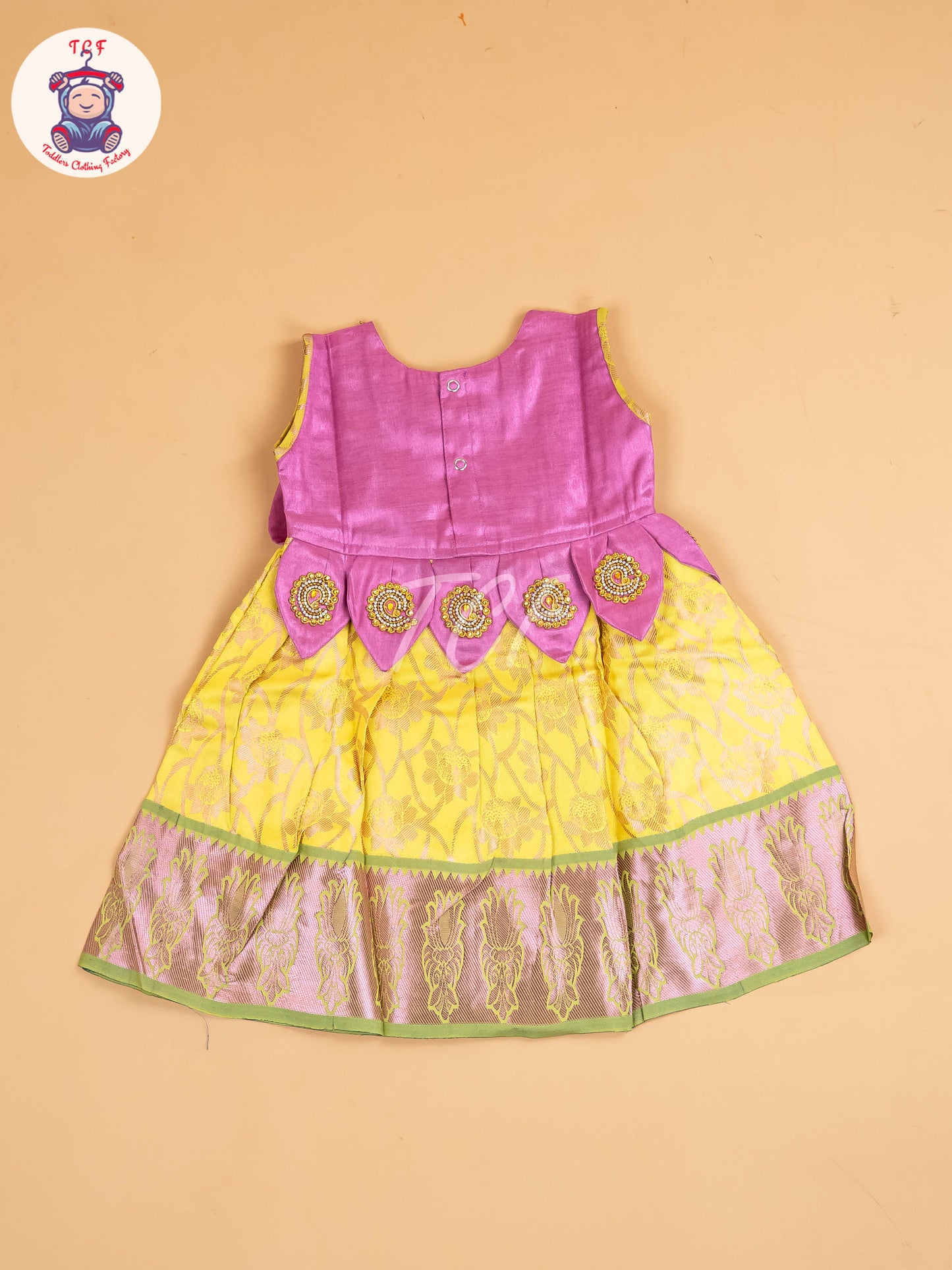 Lavender & Yellow - Frock