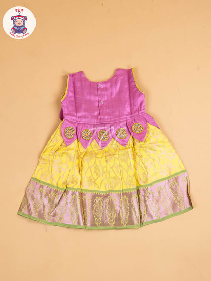 Lavender & Yellow - Frock