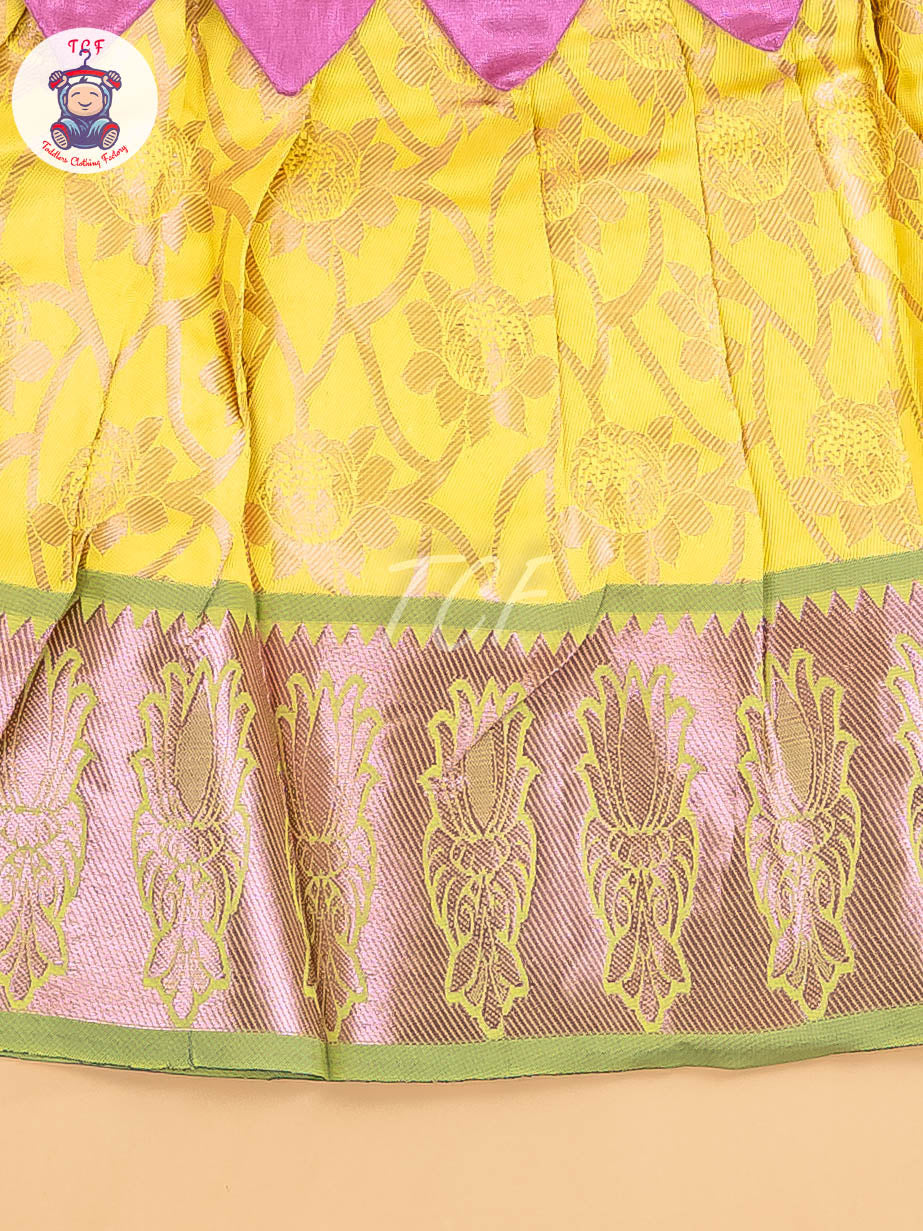 Lavender & Yellow - Frock