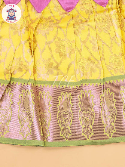 Lavender & Yellow - Frock