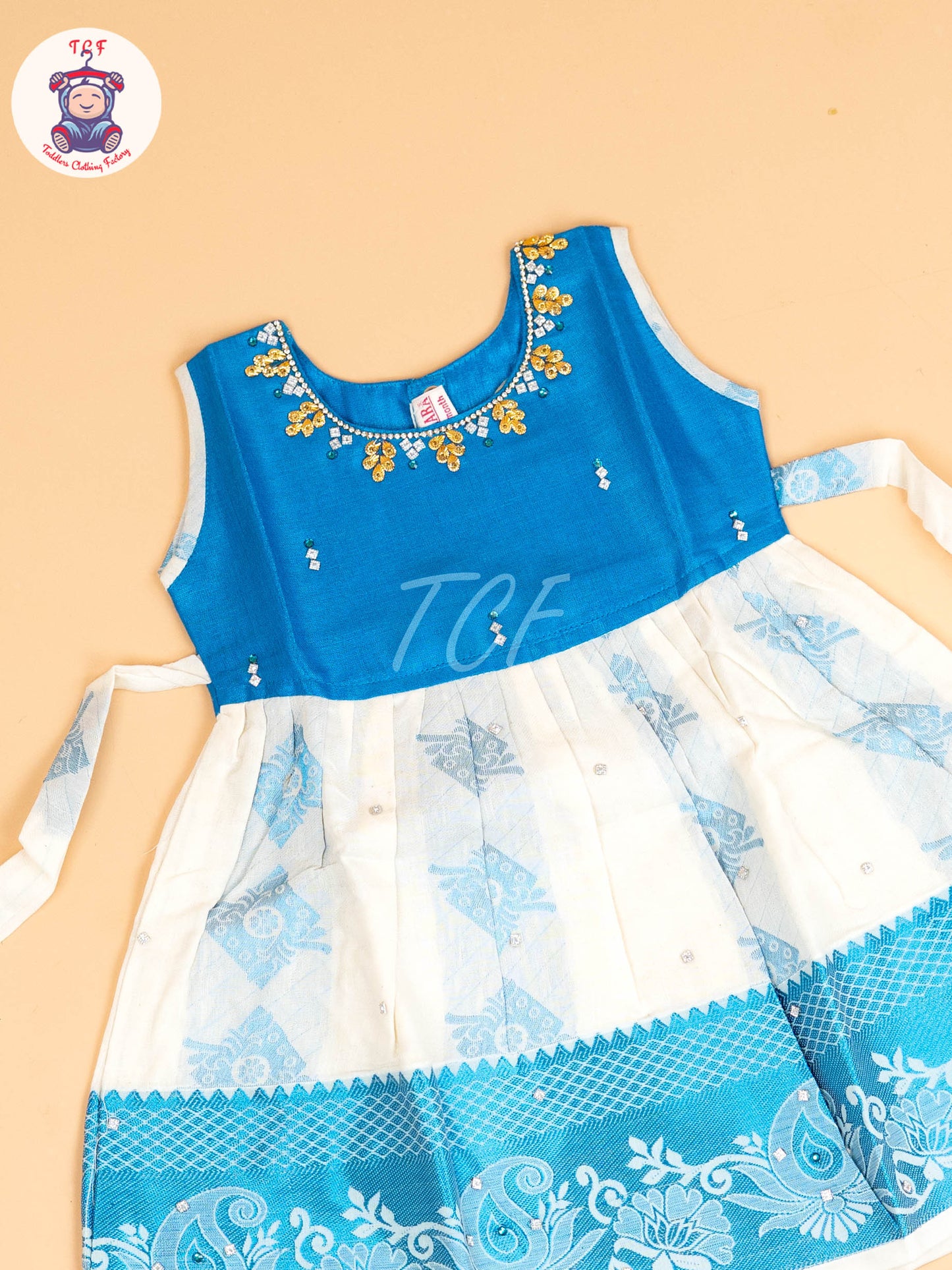 Blue - Tissue Cotton Frocks