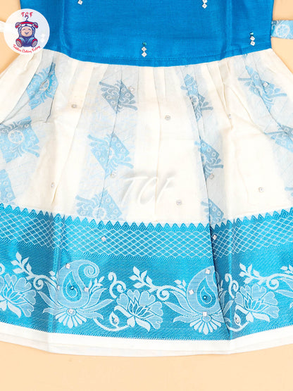 Blue - Tissue Cotton Frocks