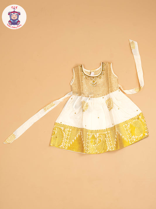 Gold - Tissue Cotton Frocks