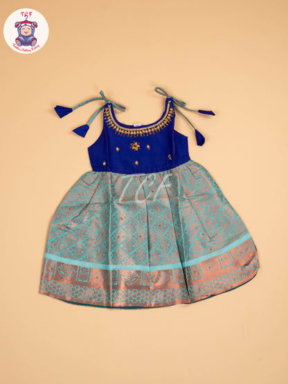 Blue & Teal Blue - Frock
