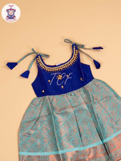 Blue & Teal Blue - Frock