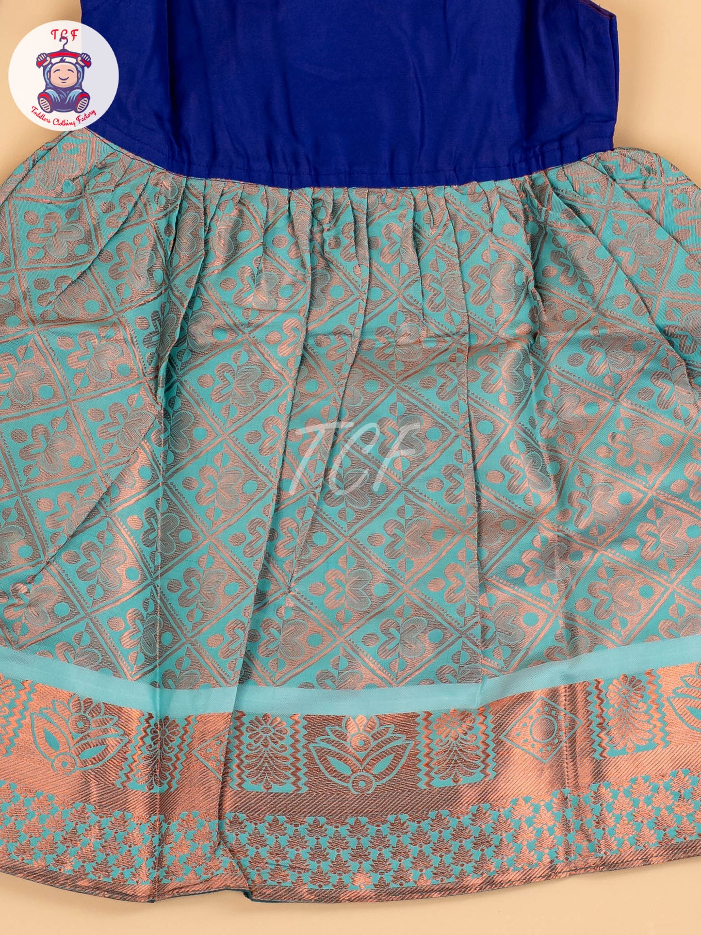 Blue & Teal Blue - Frock