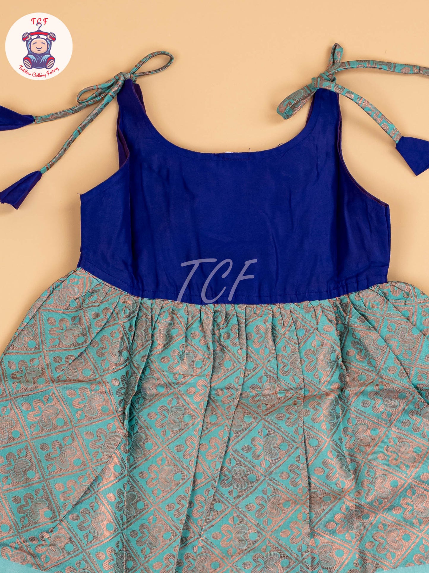 Blue & Teal Blue - Frock