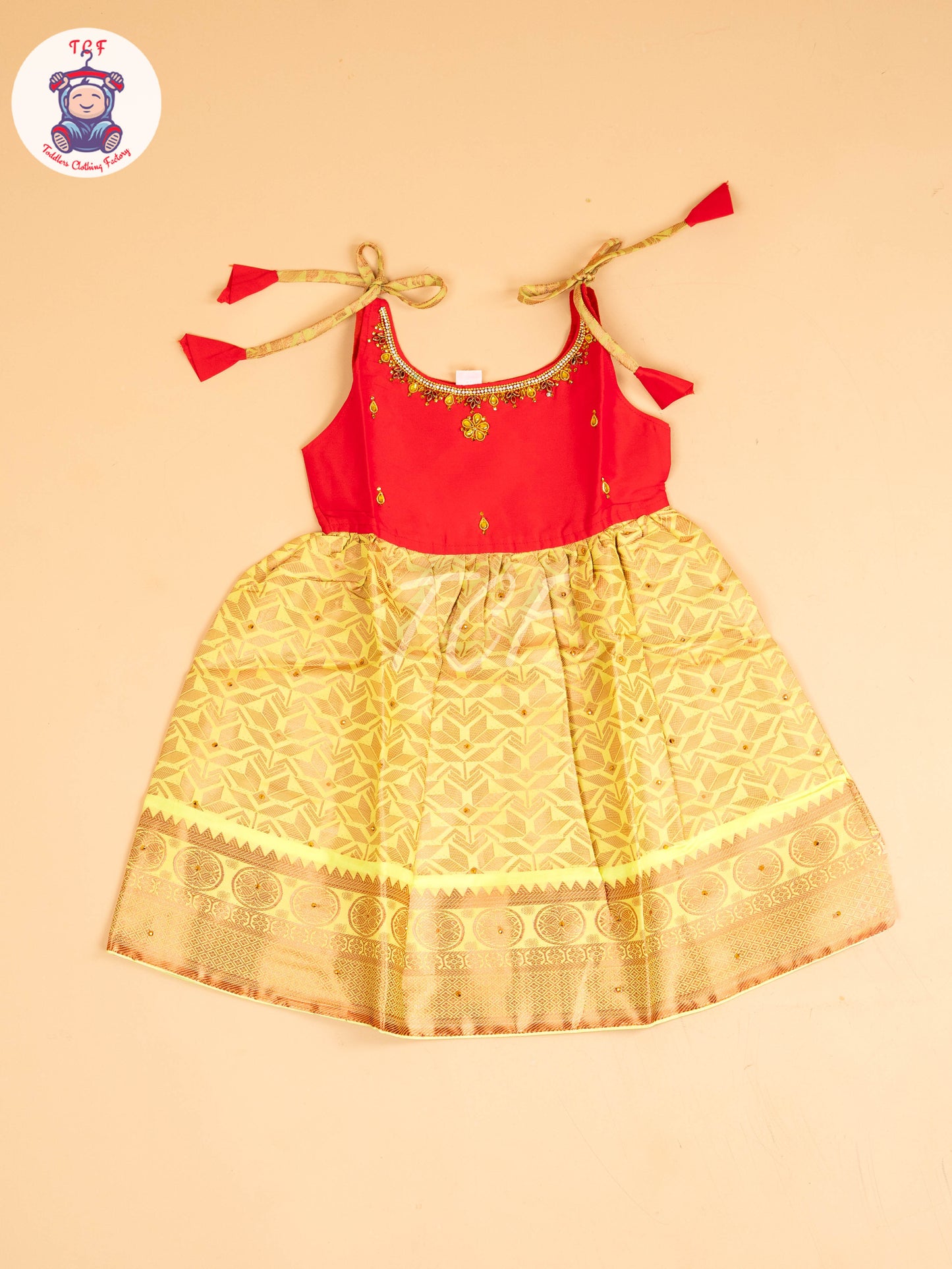 Pink & Lite Green - Frock