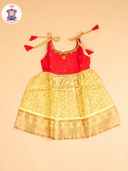 Pink & Lite Green - Frock