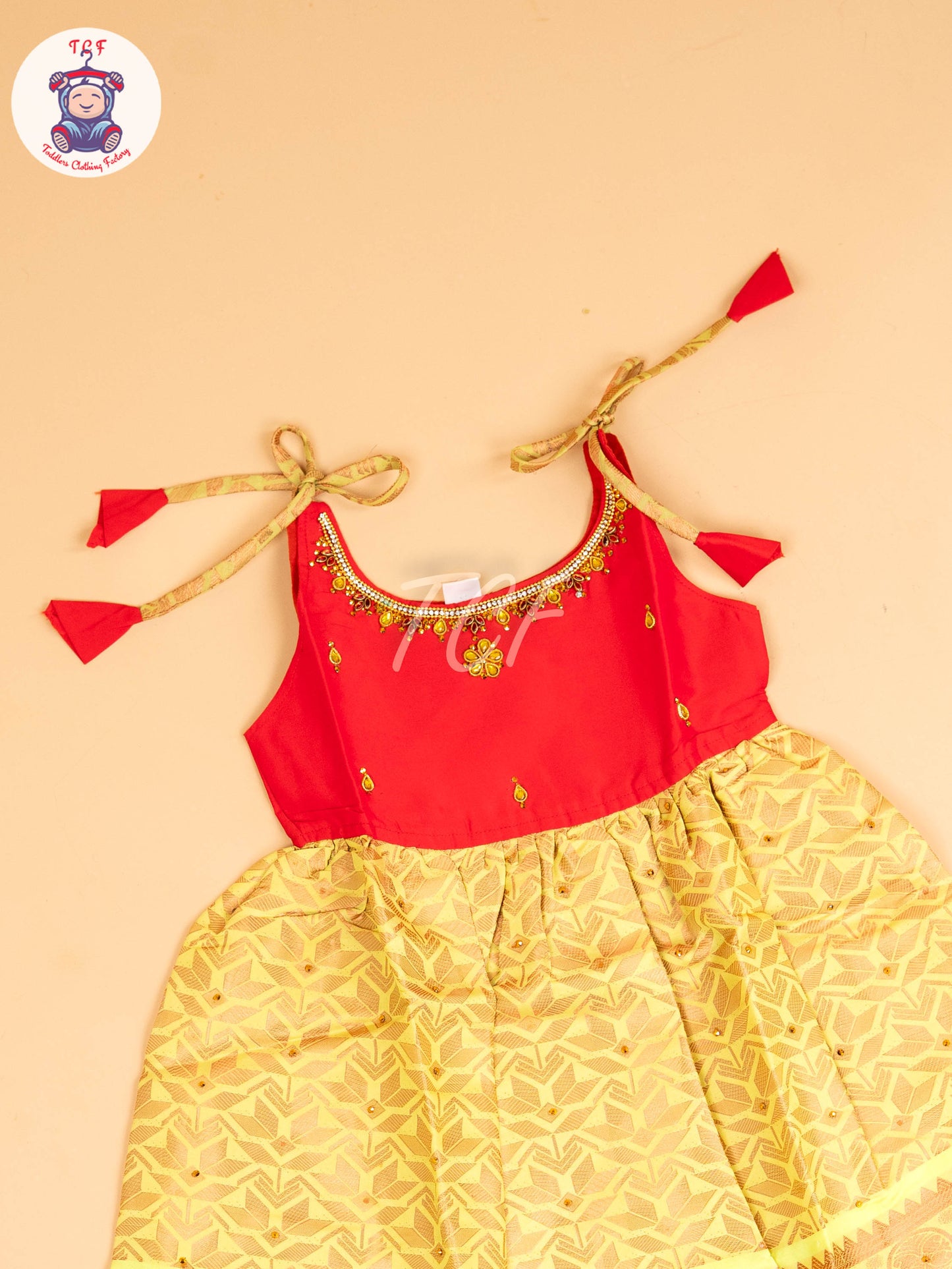 Pink & Lite Green - Frock