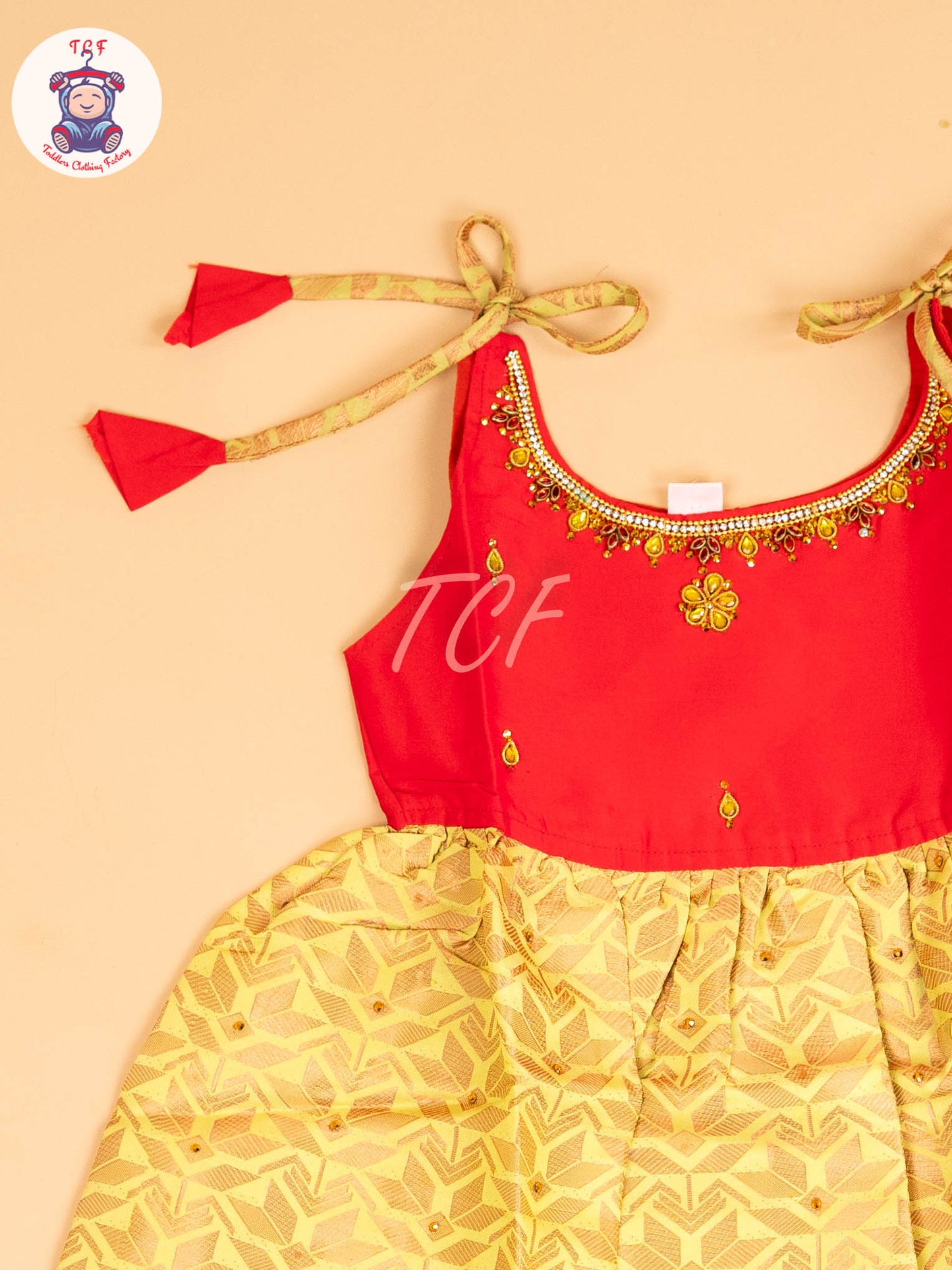 Pink & Lite Green - Frock