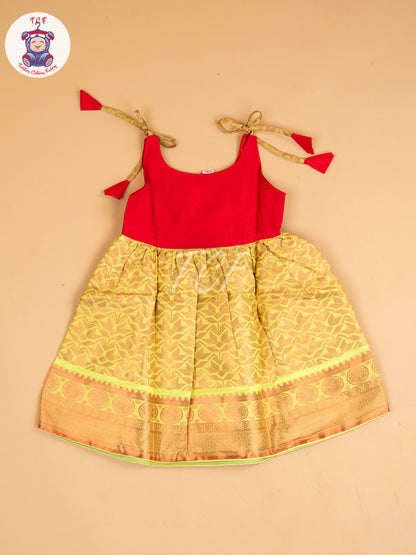 Pink & Lite Green - Frock