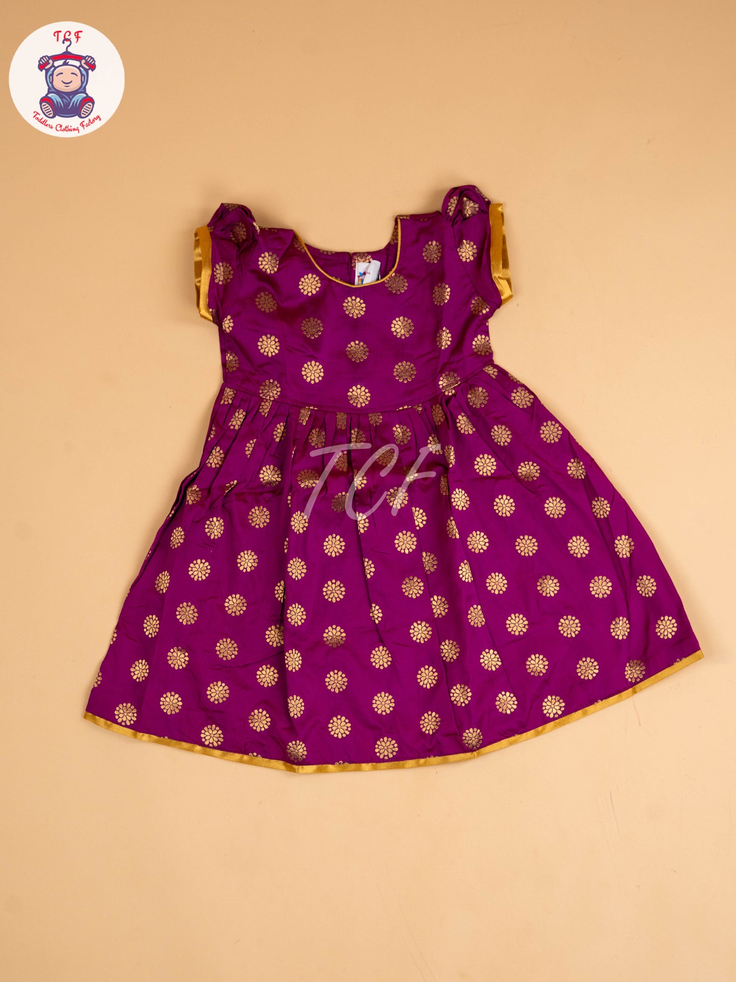 Magenta & Gold - Frock