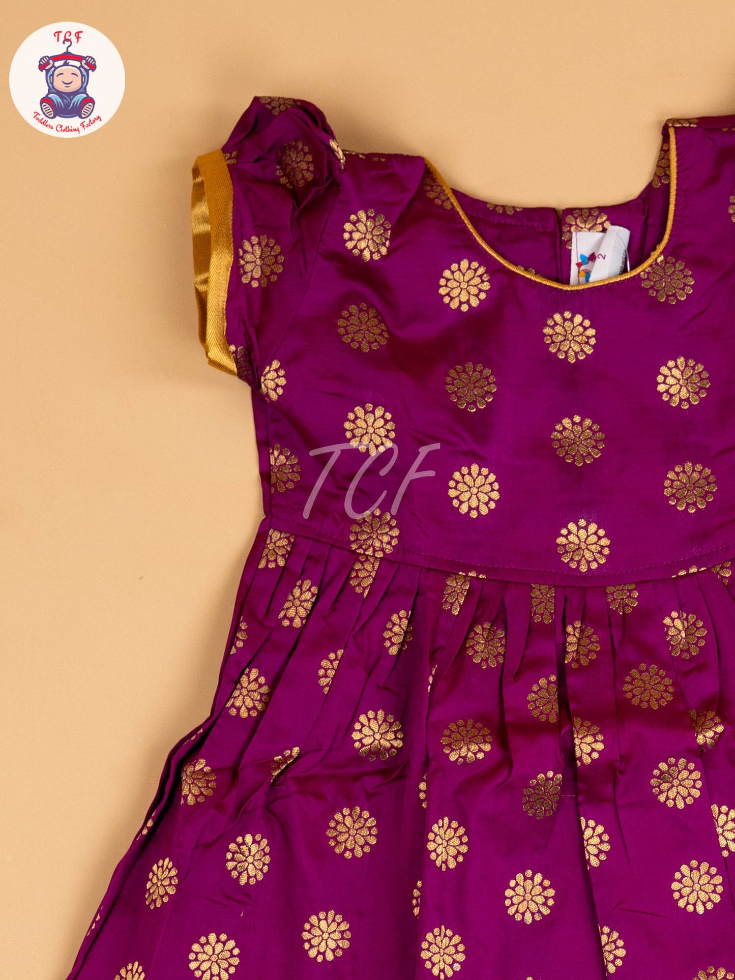 Magenta & Gold - Frock