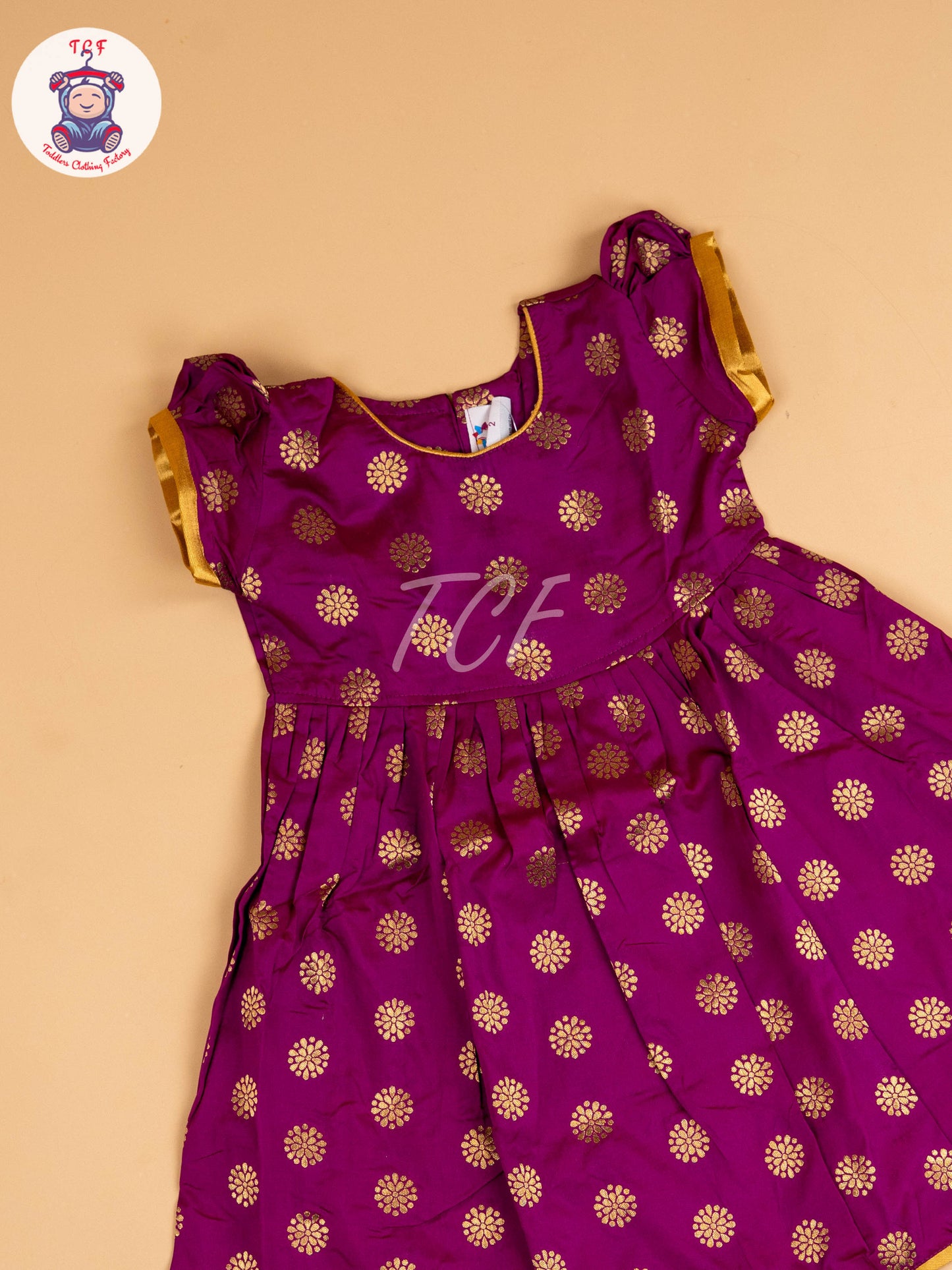 Magenta & Gold - Frock