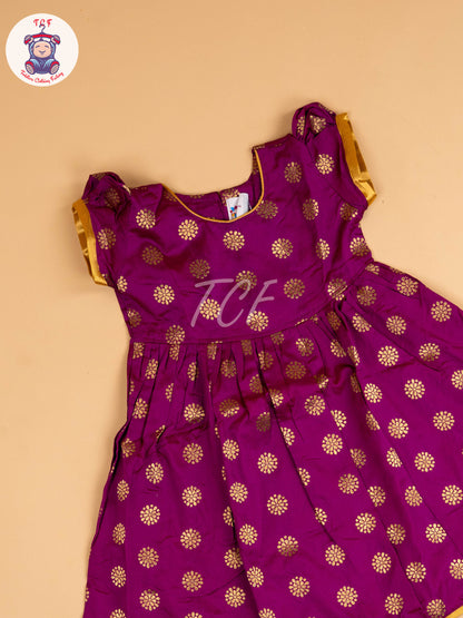 Magenta & Gold - Frock