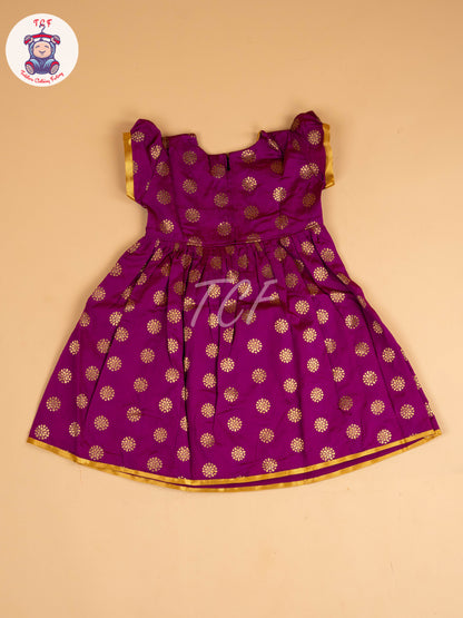 Magenta & Gold - Frock