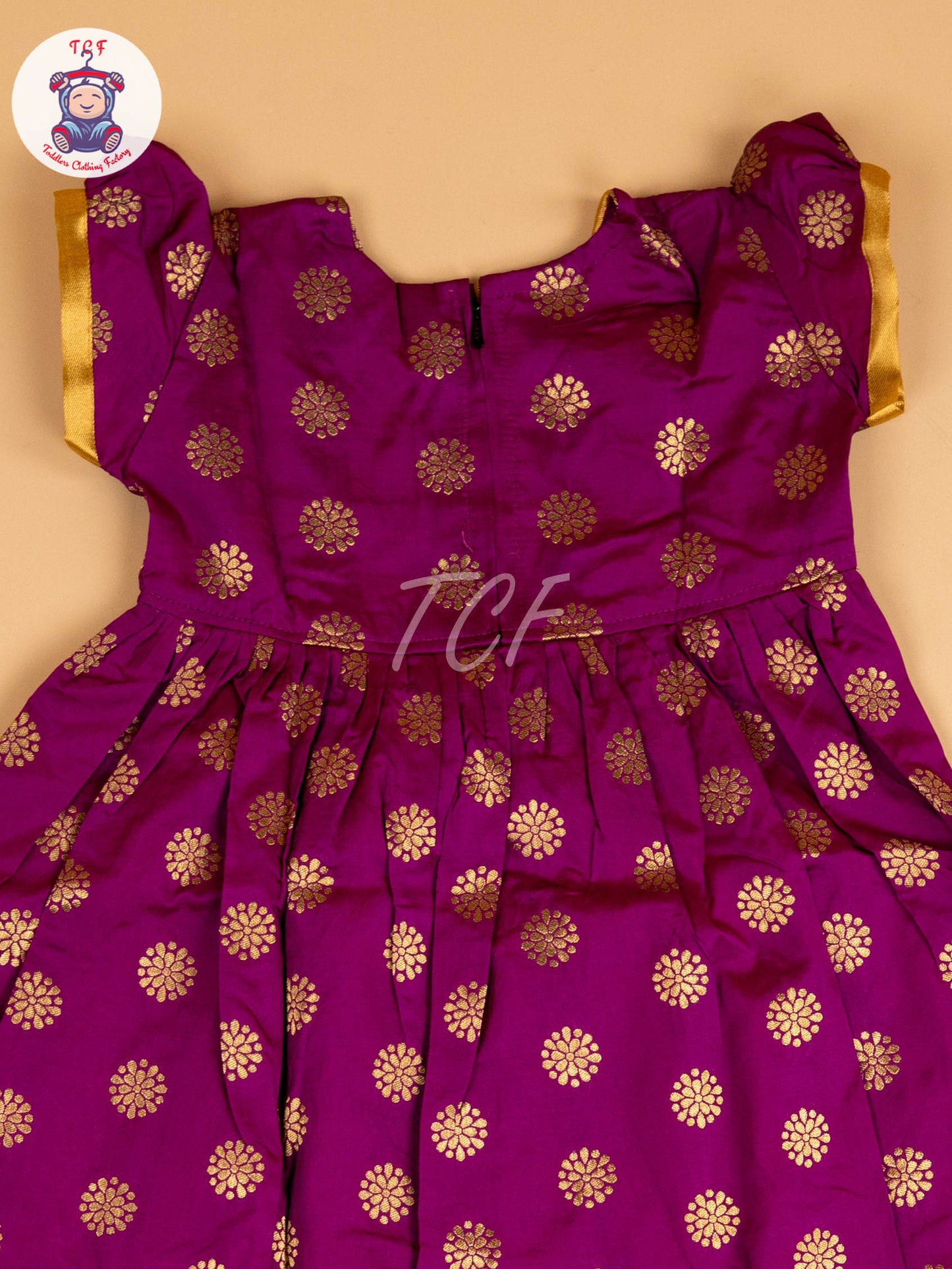 Magenta & Gold - Frock