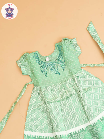Green - Tissue Cotton Frocks