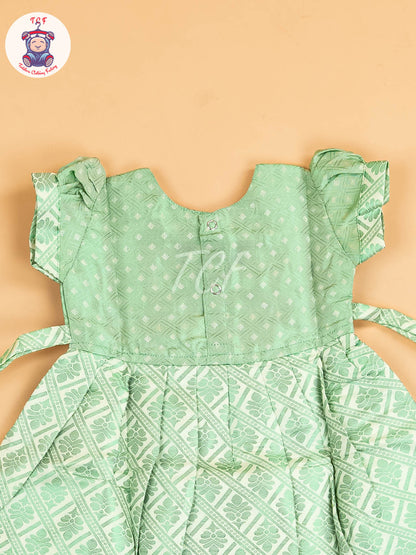 Green - Tissue Cotton Frocks