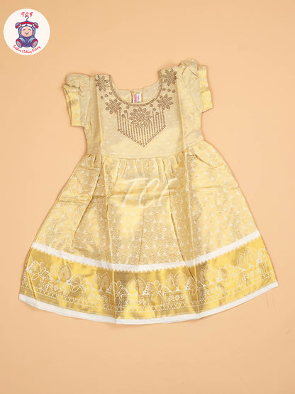 Gold - Tissue Cotton Frocks