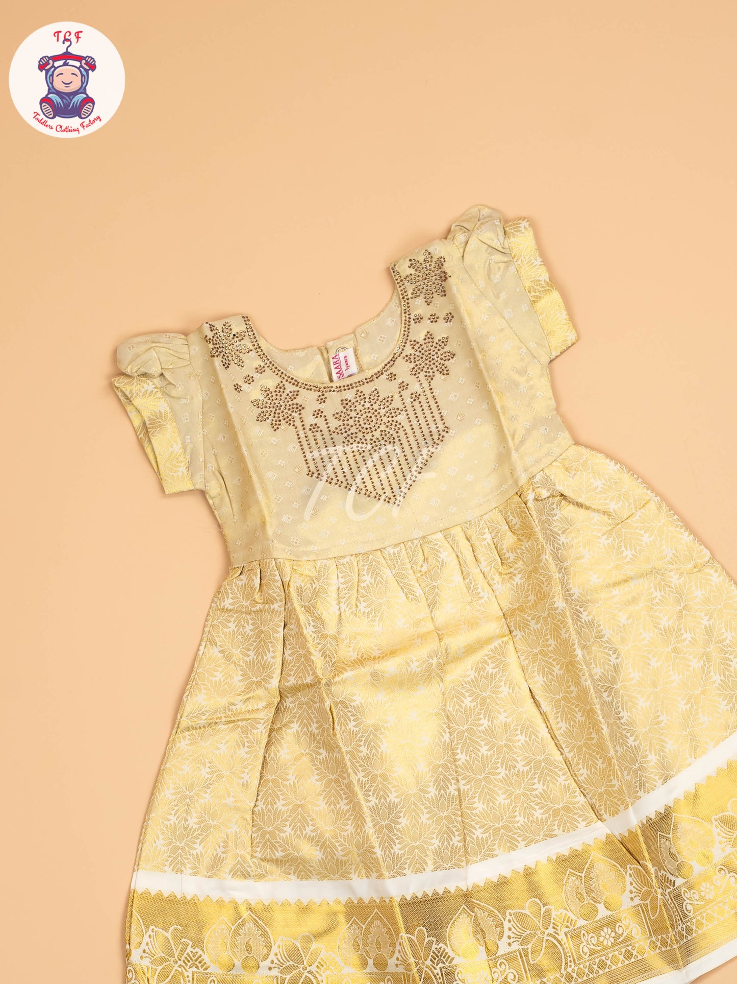 Gold - Tissue Cotton Frocks