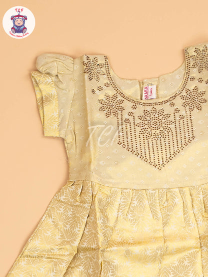 Gold - Tissue Cotton Frocks