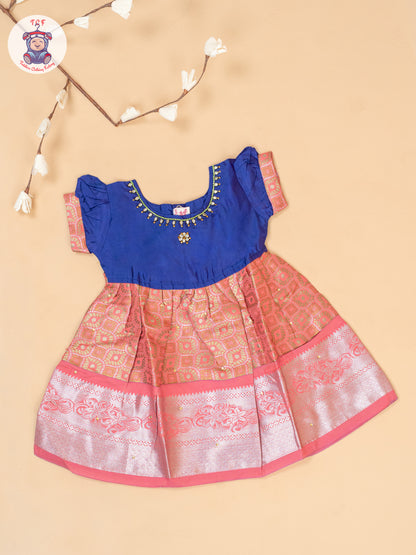 Purple & Peach - Frock