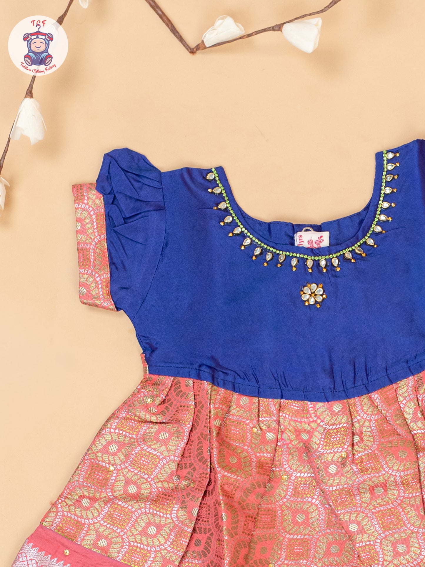 Purple & Peach - Frock