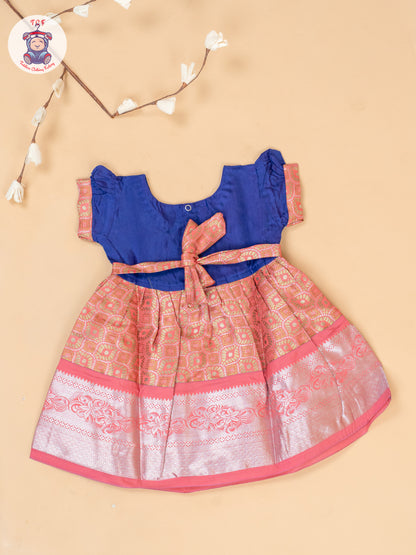 Purple & Peach - Frock