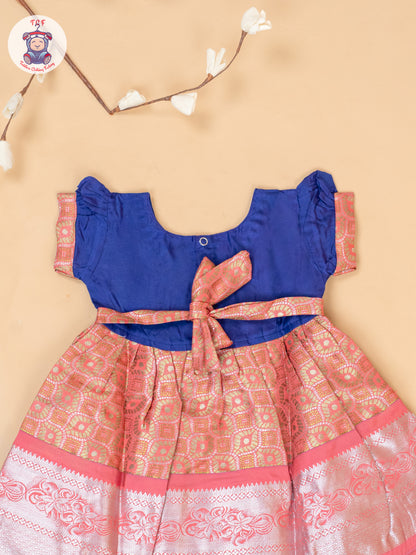 Purple & Peach - Frock