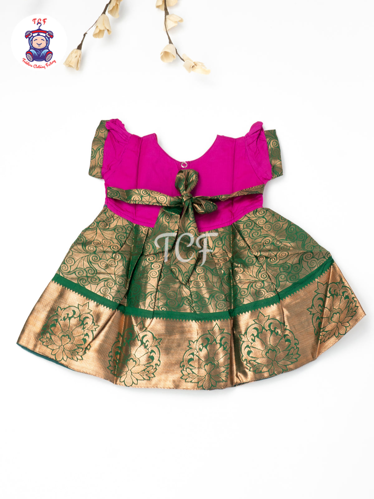 Magenta Emerald Charm - New born Frock
