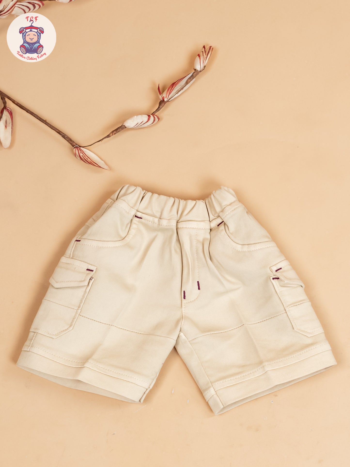 Magenta & Cream - Boys Readymade Cotton Shirts & Shorts