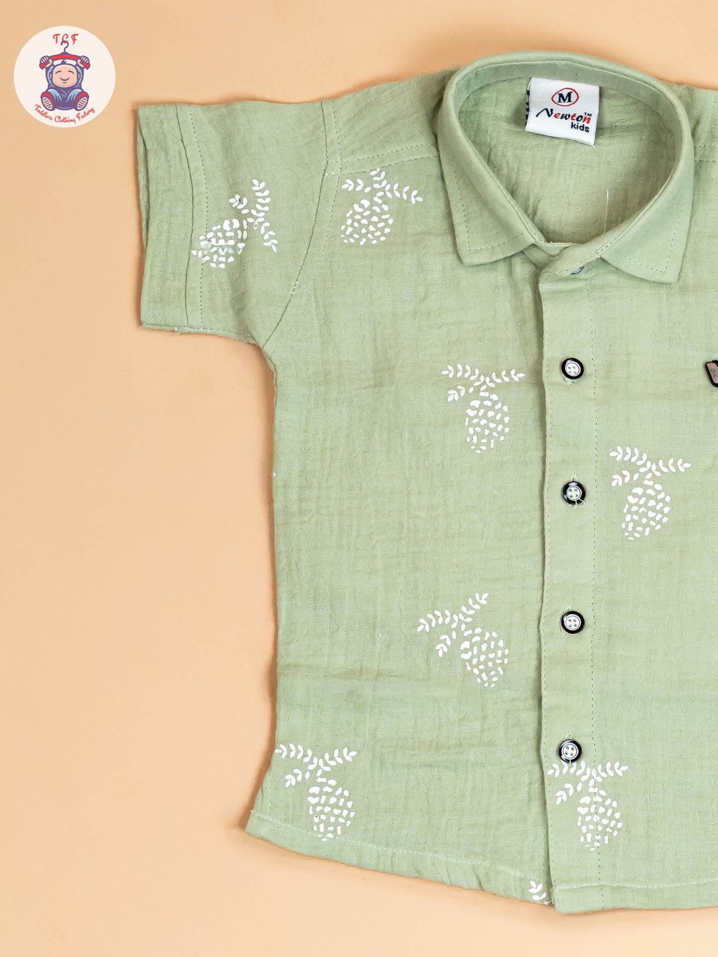 Pista Green - Boys Readymade Cotton Shirts & Shorts