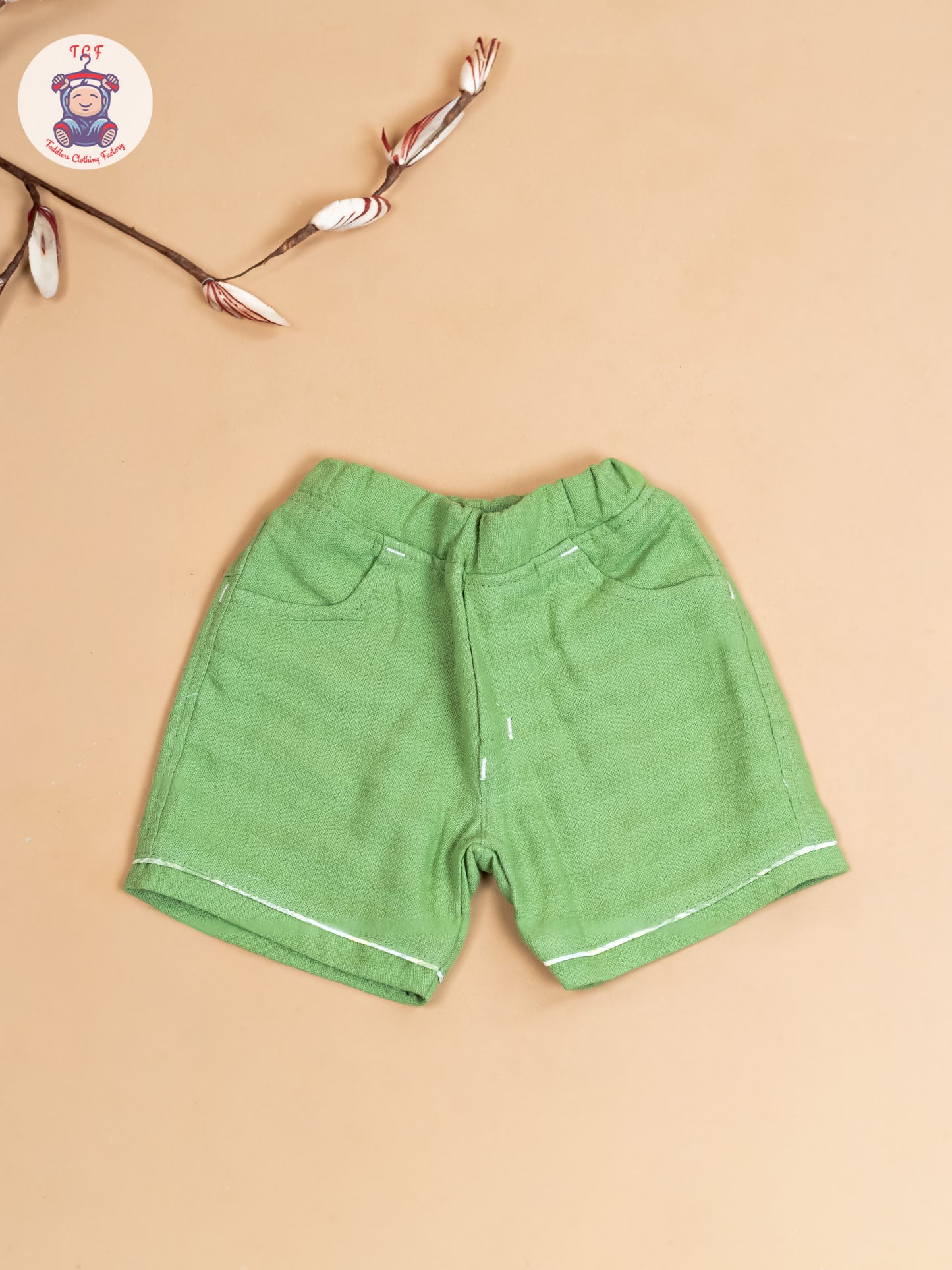 Green - Boys Readymade Cotton Shirts & Shorts