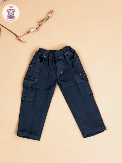 Grey & Navy Blue -Boys Readymade Cotton Shirts & Pant