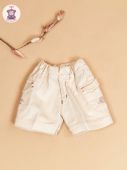 Brown & Beige - Boys Readymade Cotton Shirts & Shorts