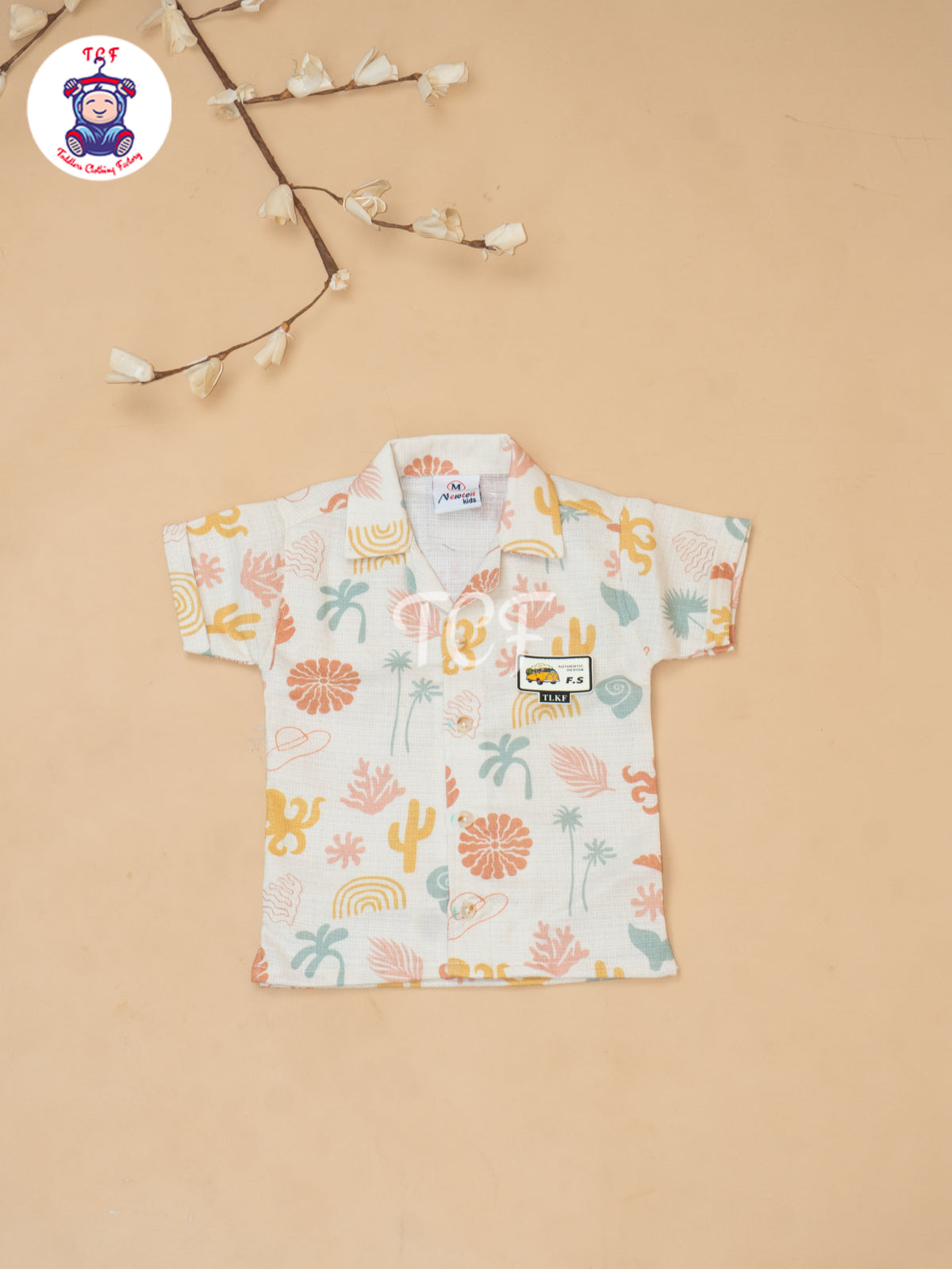 Cream & Rust - Boys Readymade Cotton Shirts & Shorts