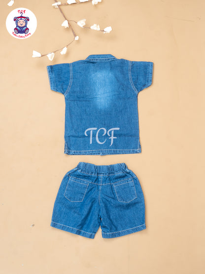 Denim - Boys Readymade Cotton Shirts & Shorts