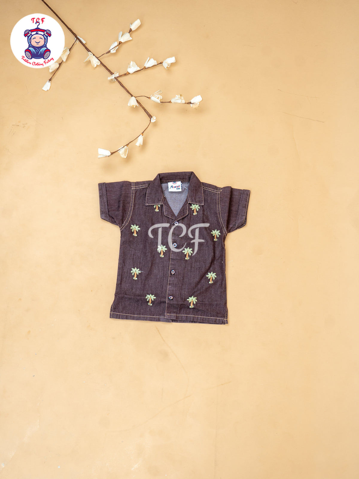 Brown - Boys Readymade Cotton Shirts & Shorts